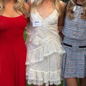 Alexis White Lakshmi Lace Dress